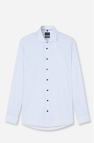 No. Six super slim fit vzorčasta srajca