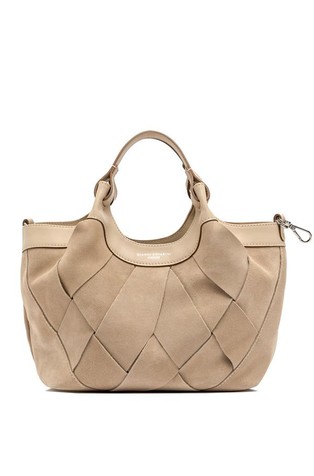 Dua prepletena torbica iz semiša in bombaža