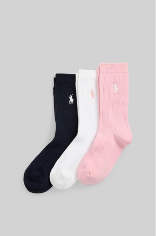 Paket 3 parov rebrastih nogavic