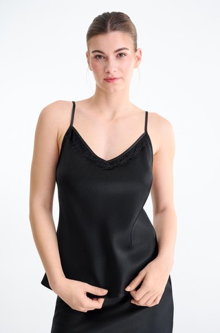 Satin Luxe strappy satin top