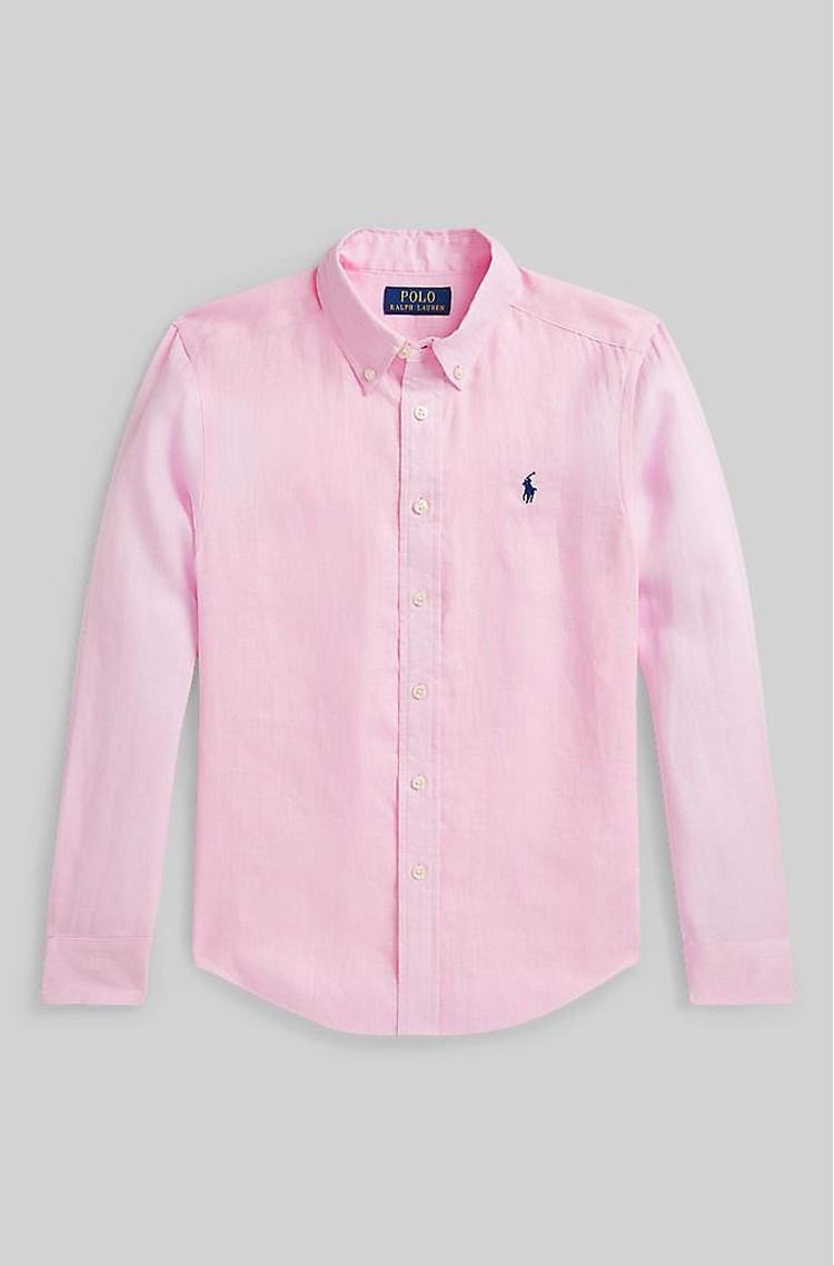 RALPH LAUREN Linen shirt Carmel Pink 