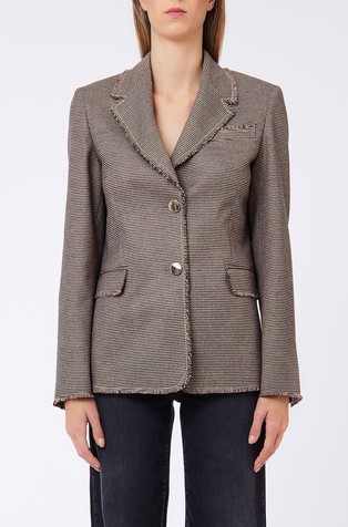 Houndstooth blazer