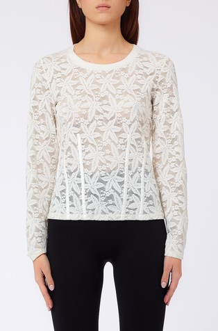 Long sleeved lace top