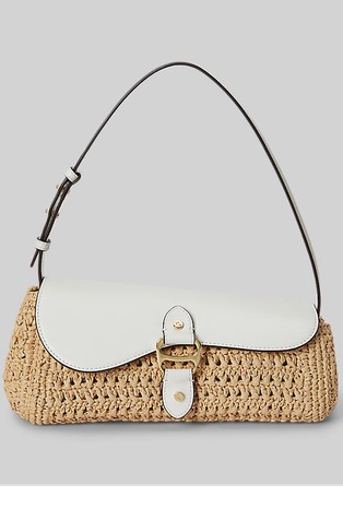Tasha torbica iz papirnate slame in usnja