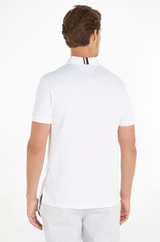 TOMMY HILFIGER TH Monogram regular fit polo majica s kratkimi rokavi Bela - White 2