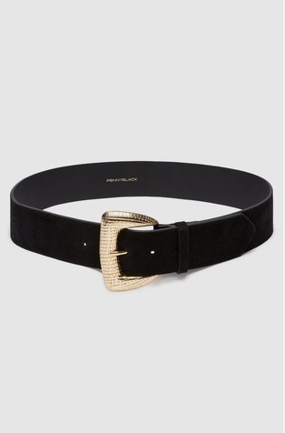 Suede belt