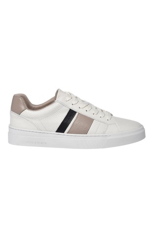 Leather Trainers with Contrast Details