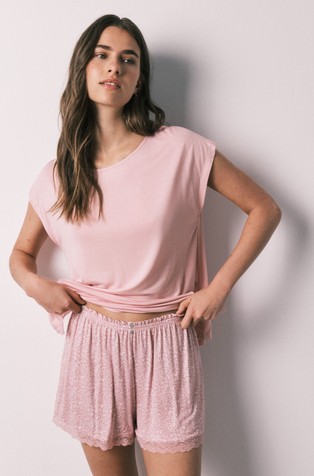 Stretch viscose short pyjamas
