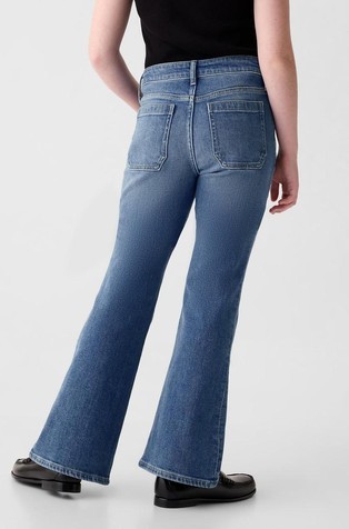 GAP Jeans hlače na zvonec za deklice Modra - Medium Wash 3