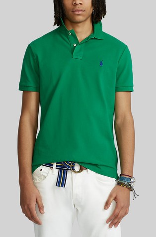 Slim fit polo majica s kratkimi rokavi