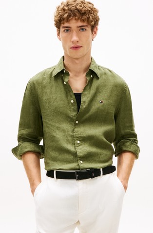 Regular fit lanena srajca