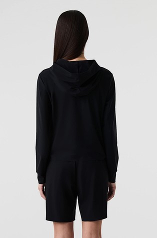 ALPHATAURI Jopa s kapuco iz power stretch jerseya Črna - Black 2