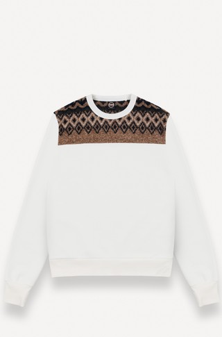 Sweatshirt with geometric pattern