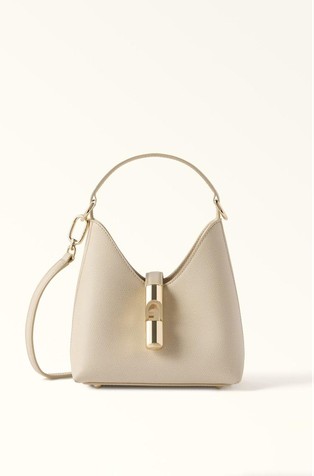 Mini Leather Hobo Bag