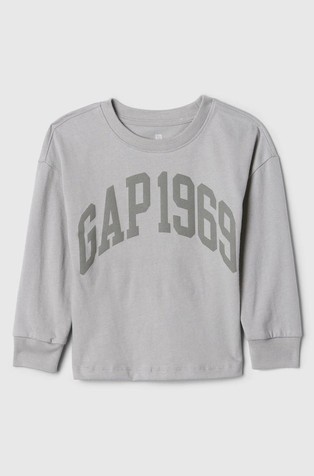 Gap logo majica z dolgimi rokavi za malčke