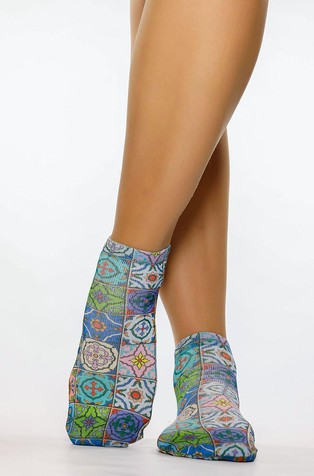 Colorful Ceramic women’s ankle socks