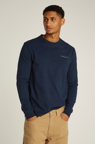 Slim fit majica z dolgimi rokavi