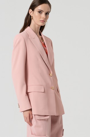 FRACOMINA Regular fit suknjič z enorednim zapenjanjem Roza - Pink 2