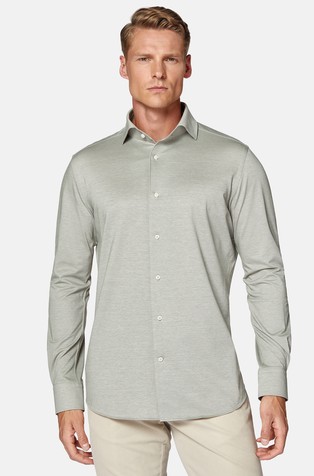 Regular fit srajca iz japonske jersey tkanine