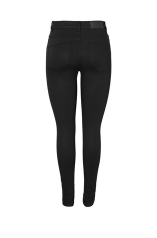 NOISY MAY NMCALLIE skinny fit jeans hlače z visokim pasom Črna - Black 7