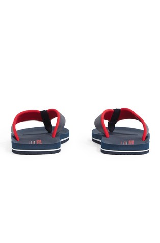 TOMMY HILFIGER Podložene japonke z logotipom Modra - Blue 3