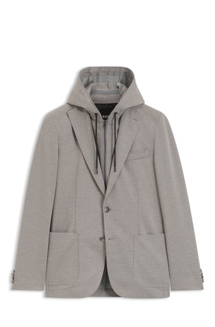 Slim fit suknjič s snemljivim vstavkom s kapuco