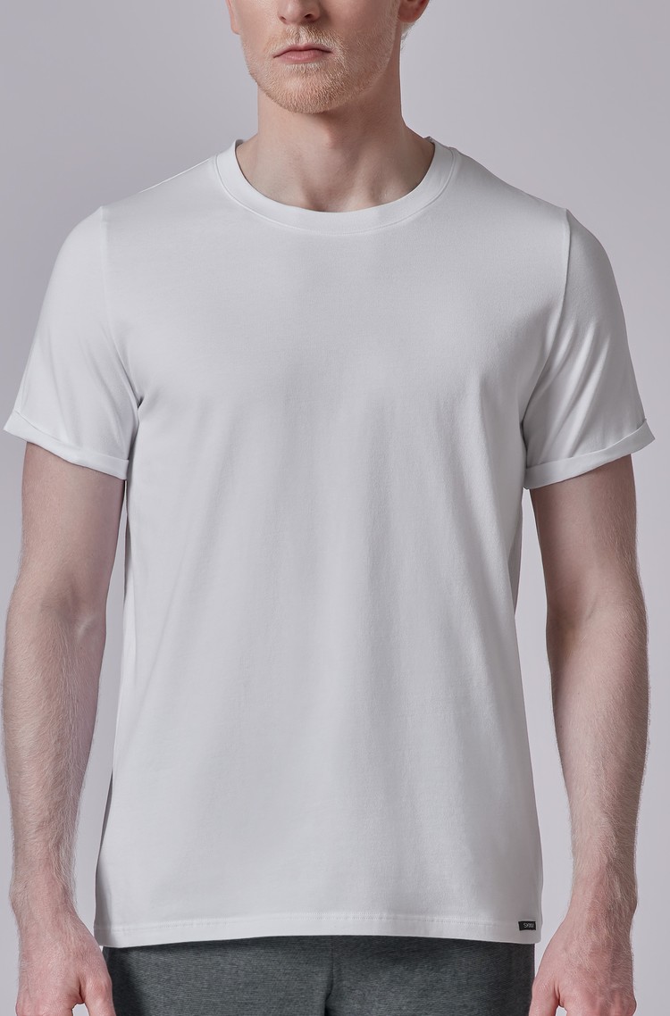 SKINY Every night in mix &amp; match zgornji del pižame s kratkimi rokavi Bela - White 