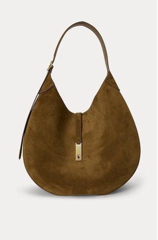 Polo ID večja torba za čez ramo iz semiša