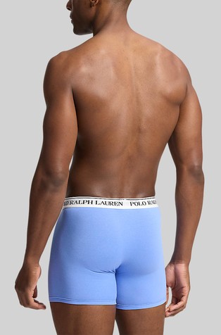 RALPH LAUREN Paket 3 boksaric iz raztegljivega bombaža Večbarvna - Black / Blue / Red 3