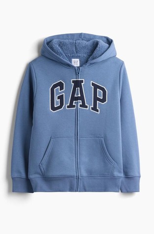 Gap logo podložena jopa s kapuco za dečke