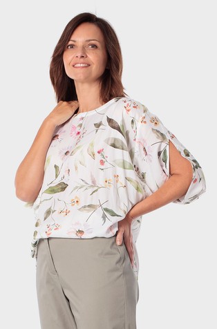 Bluza s cvetličnim vzorcem