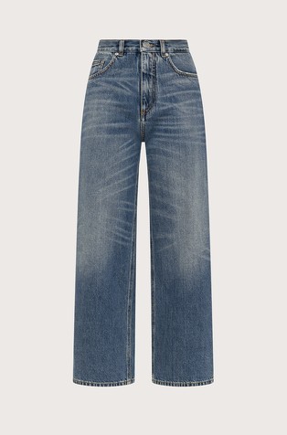 High rise cropped jeans