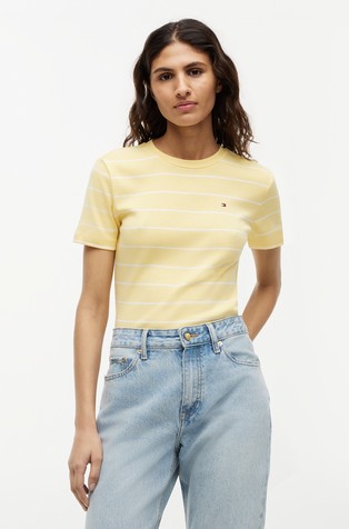 Slim fit majica s kratkimi rokavi