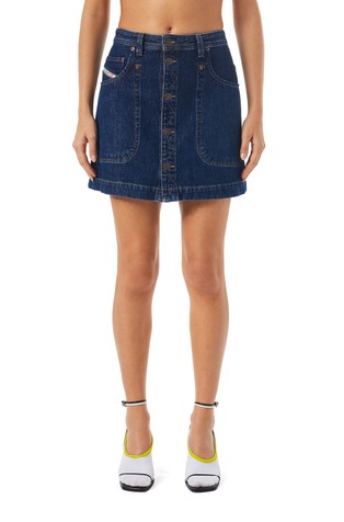 A-line mini skirt in denim