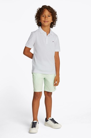 Essential reguar fit polo majica z vezeno zastavico