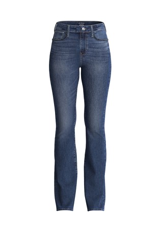 Slim fit jeans hlače z zvončastimi hlačnicami