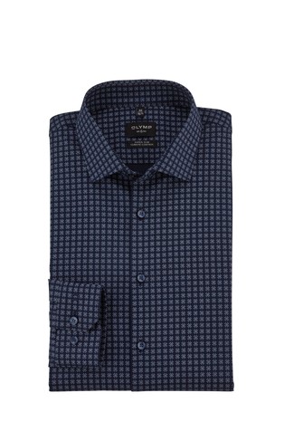 OLYMP No. Six 24/Seven super slim fit srajca Modra - Marine 1