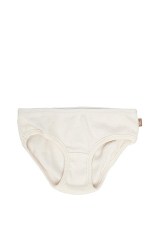 LUNILOU Paket 2 spodnjih hlačk iz organskega bombaža Večbarvna -  Stripes Brazilian Sand/Off White 3