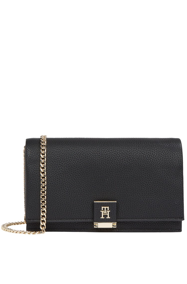 TOMMY HILFIGER TH Monogram Crossbody Bag Black 