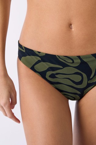 ETAM Pipa patterned bikini bottom Green / Black 3