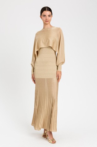 Cropped pleten pulover s svetlečimi lureks vlakni