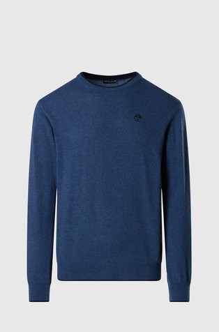 Wool-blend crew-neck sweater