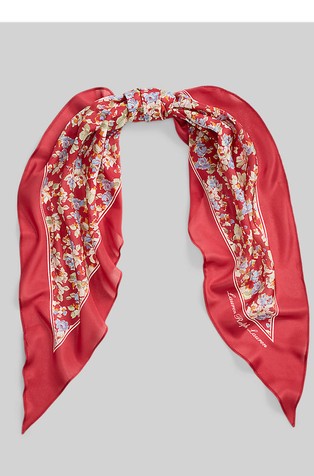 Floral Silk Scarf
