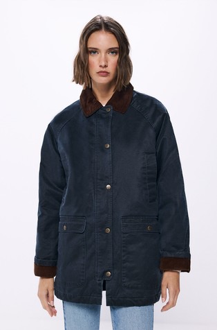 Waxed parka