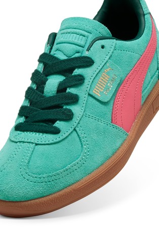 PUMA Unisex Palermo superge iz semiša Zelena - Green / Pink 5