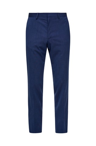 S.OLIVER Slim fit hlače iz viskozne mešanice Modra - Blue 4