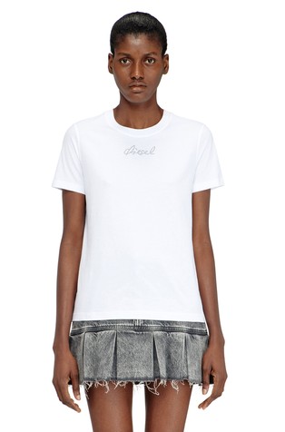 Majica iz jerseya z vezenim logotipom