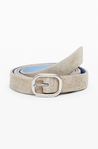 Thin suede belt