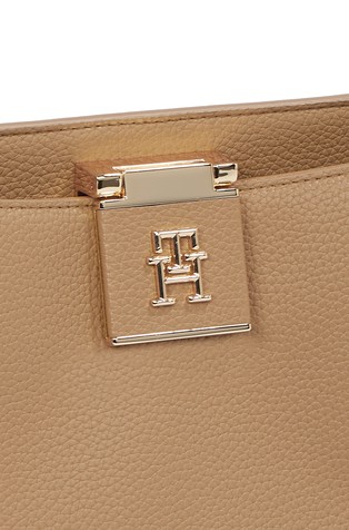 TOMMY HILFIGER Pebble Grain Crossbody Tote Bag Beige 4