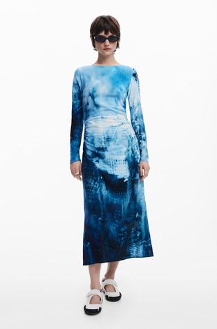 Landscape maxi dress